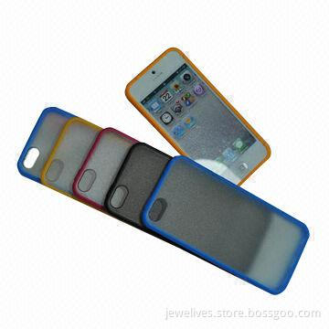 PC mobile phone case for iPhone 5S, with TPU frame